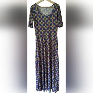 LuLaRoe Ana Dress Medium, Size 8/10 Rare Unicorn Print!